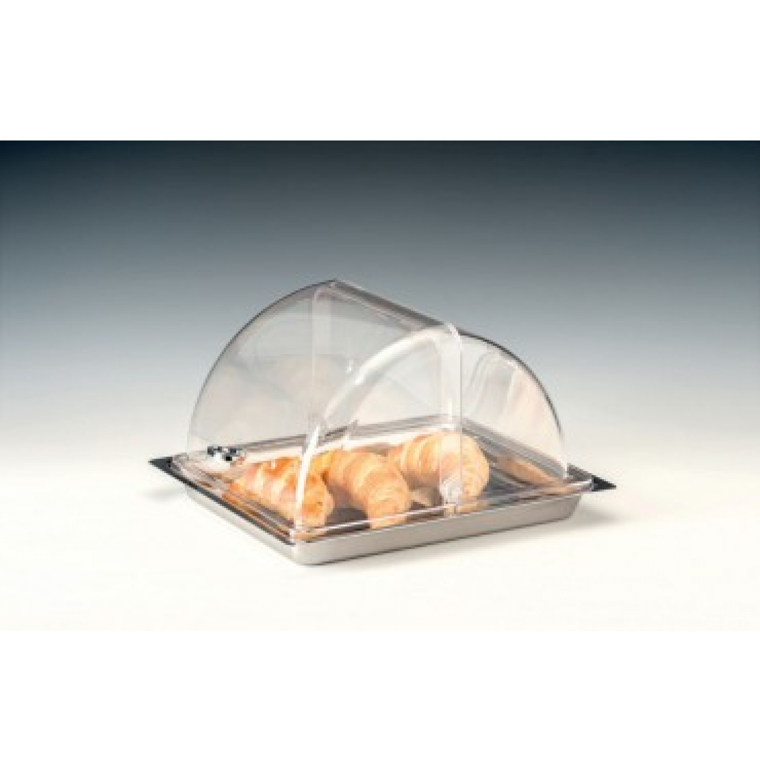 POLYCARBONAT KAPAKLI MUHAFAZA KABI GN 1/2, 18/10 30 X 36 X H:21 Cm